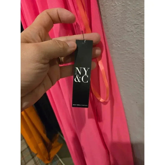 New York & Company Women's Pink Sleeveless Maxi Dress Size M Y2K Fairy - Picture 13 of 14